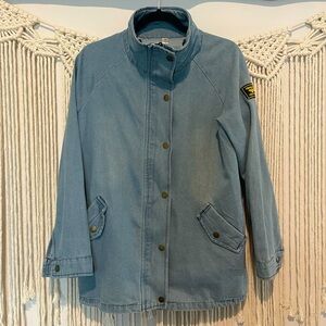 Korean Denim Oversized Streetwear Lightweight Jean Jacket Sz L/XL